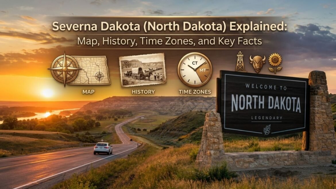 Severna Dakota (North Dakota) Explained: Map, History, Time Zones, and Key Facts