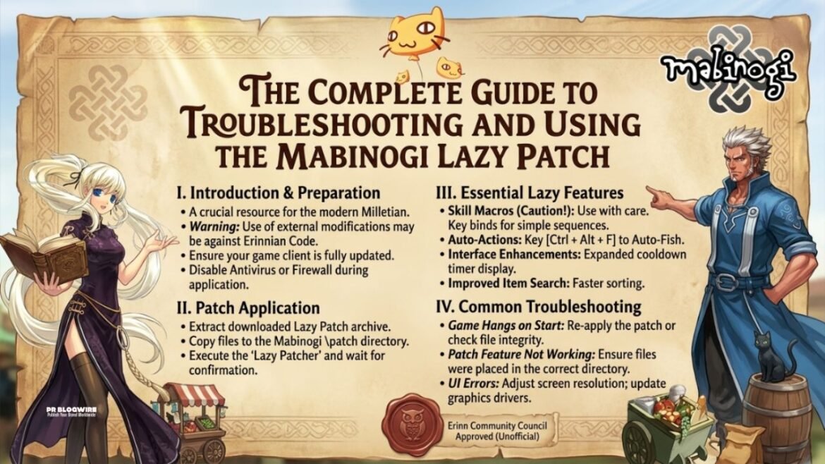 The Complete Guide to Troubleshooting and Using the Mabinogi Lazy Patch